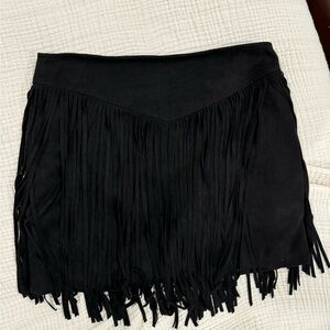 Show me your mumu fringe skirt